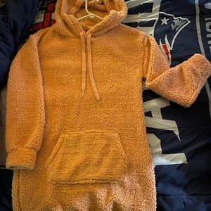 Fleece Hooded Dress